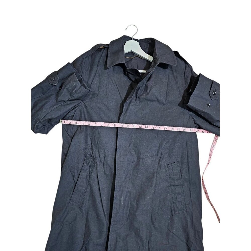 Vintage US Military DSCP Quarterdeck Trench Coat Rain Coat Mens 42XL Classic Lux - Picture 6 of 7